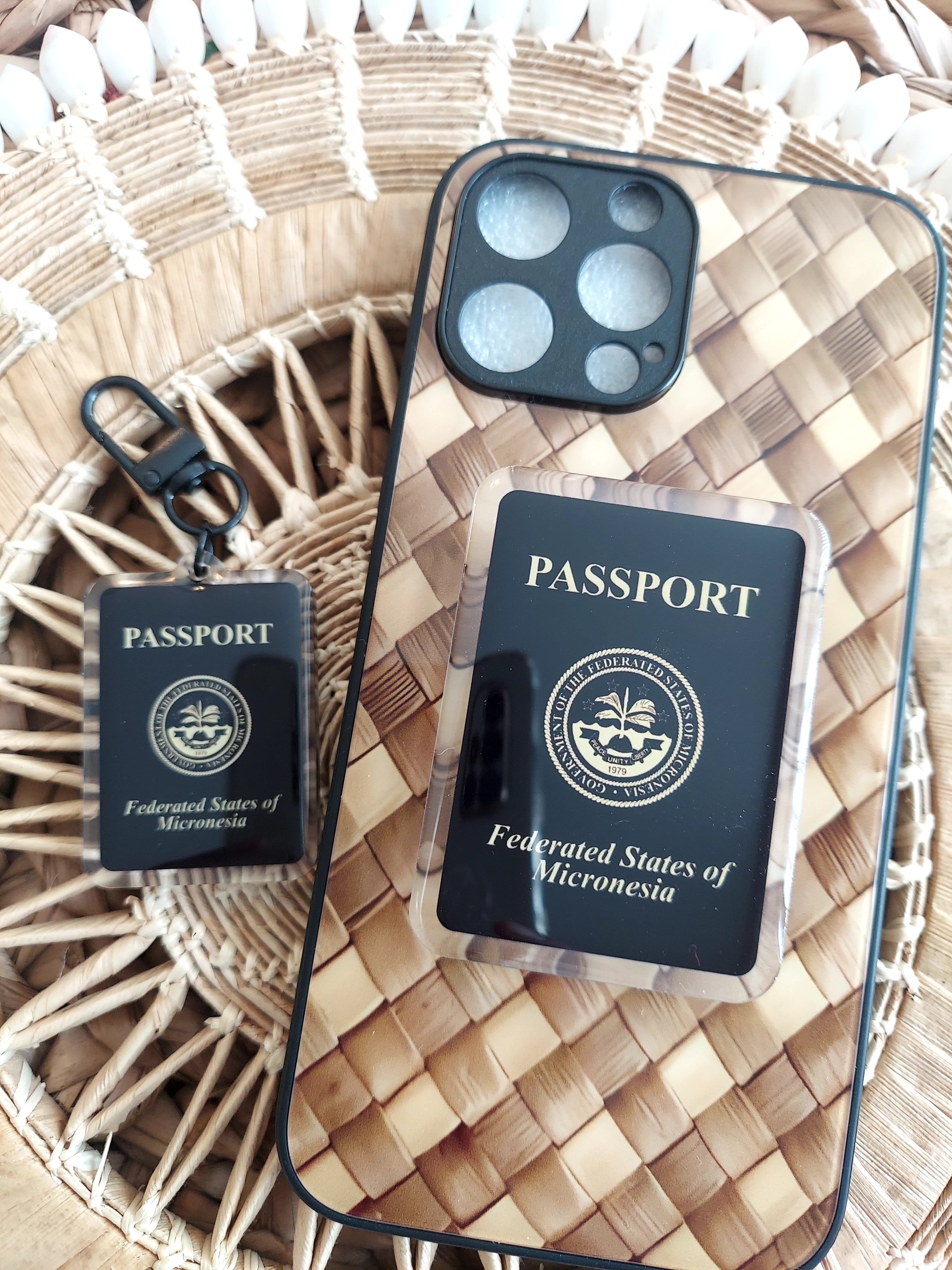 FSM Passport Phone grip and Keychains
